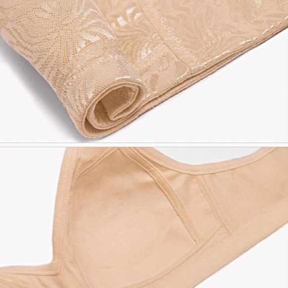 DEYLLO Full Coverage Wire-Free Non-Padded Plus Size Comfort Minimizer Bra 46C - Picture 7 of 7